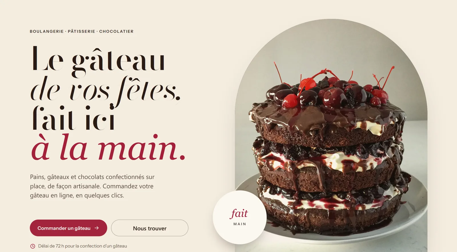 Pâtisserie, Rive-Sud